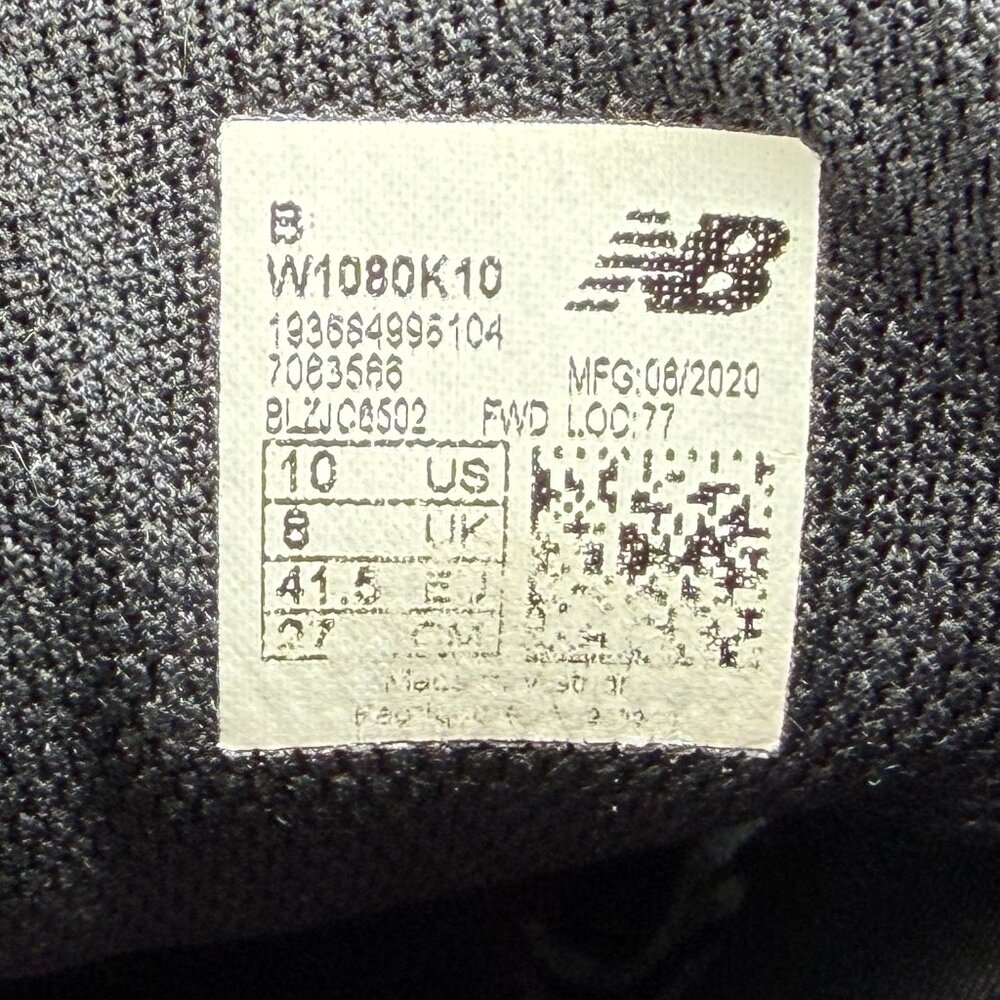 New Balance Fresh Foam 1080 v10 Running Shoes Women's Size 10 Black Athletic Run - Picture 13 of 13